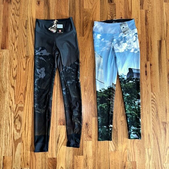 Two pair Mellivora active lifestyle leggings Colorado, XS, NWT - Picture 1 of 3